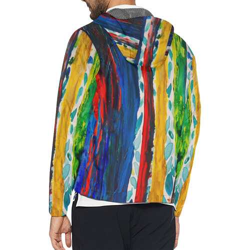 Rainbow Eucalyptus Graffiti artist tree Unisex All Over Print Windbreaker (Model H23)