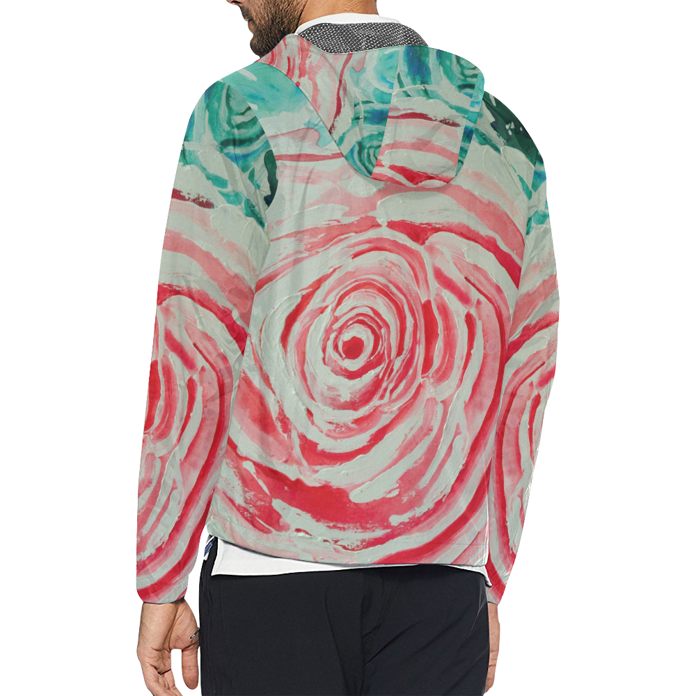 ROSES ARE PINK PINK Unisex All Over Print Windbreaker (Model H23)