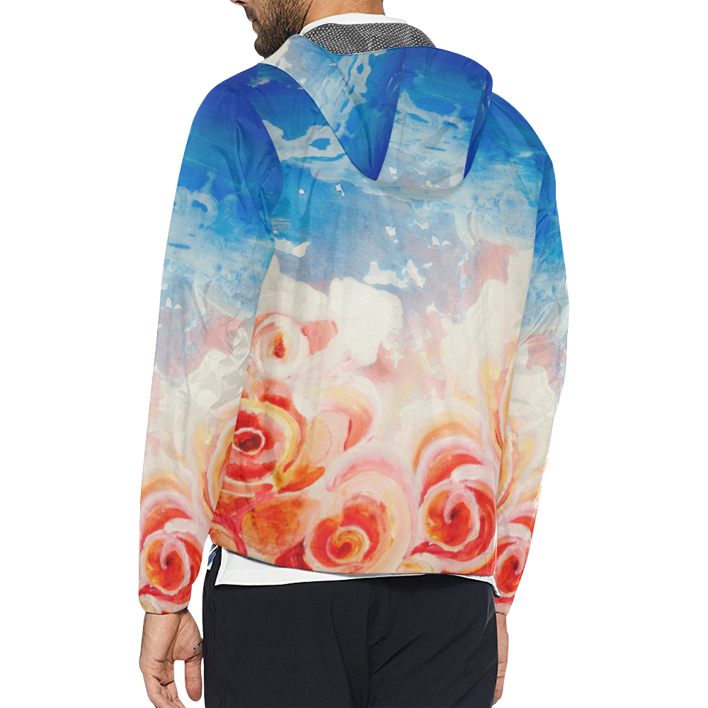 Roses Unisex All Over Print Windbreaker (Model H23)