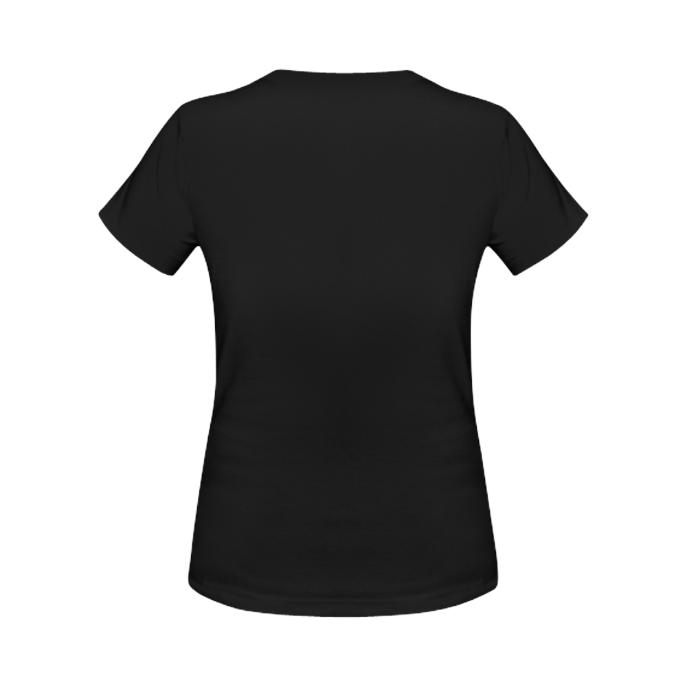 90s Girl Retro black tee Women's Classic T-Shirt (Model T17）