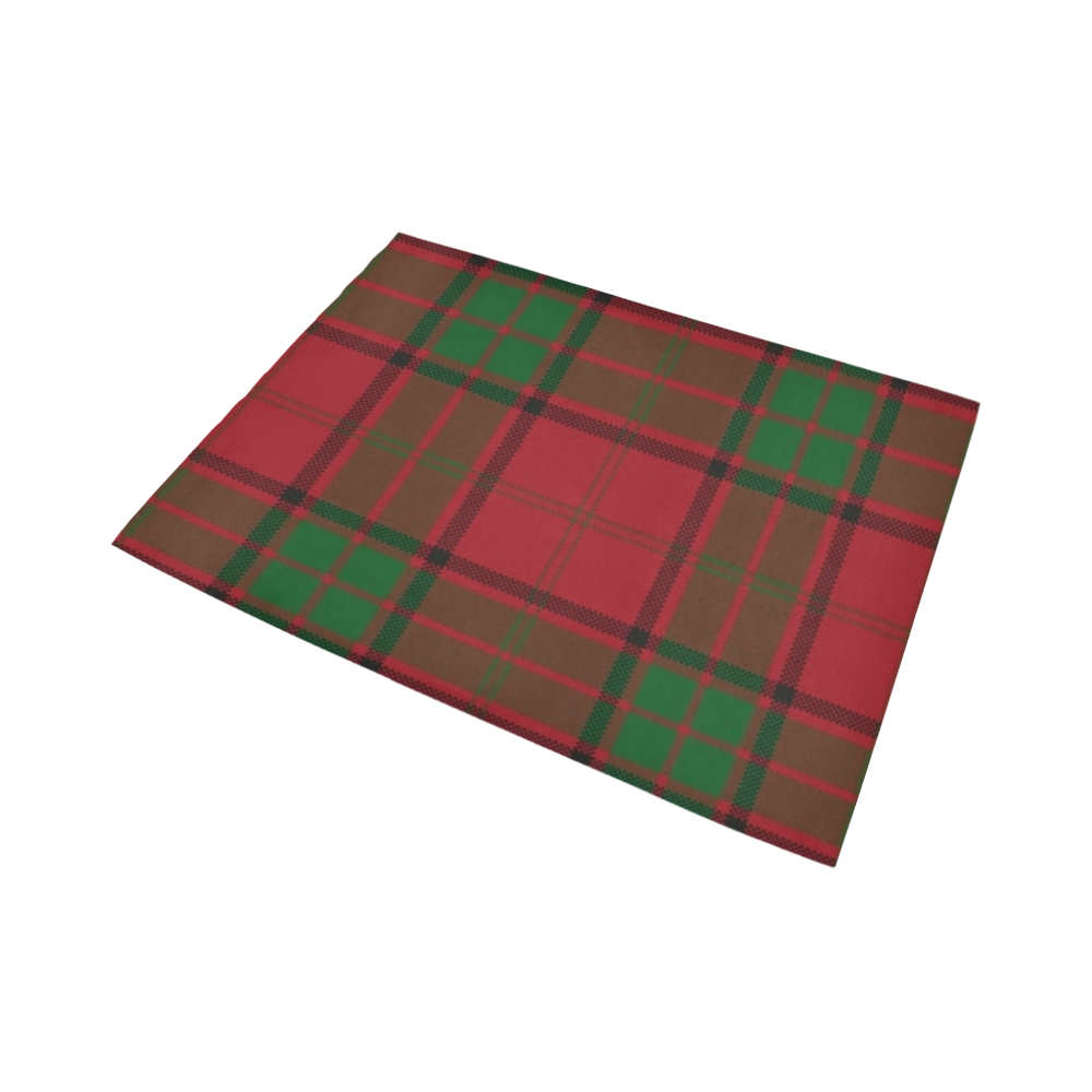 Red And Green Tartan Plaid Area Rug7'x5'