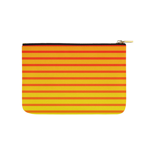 Orange Stripes Carry-All Pouch 9.5''x6''