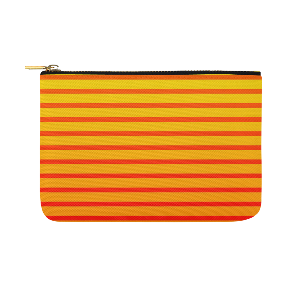 Orange Stripes Carry-All Pouch 12.5''x8.5''