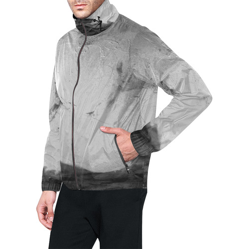 Abstract in Nature ICE Grey Unisex All Over Print Windbreaker (Model H23)