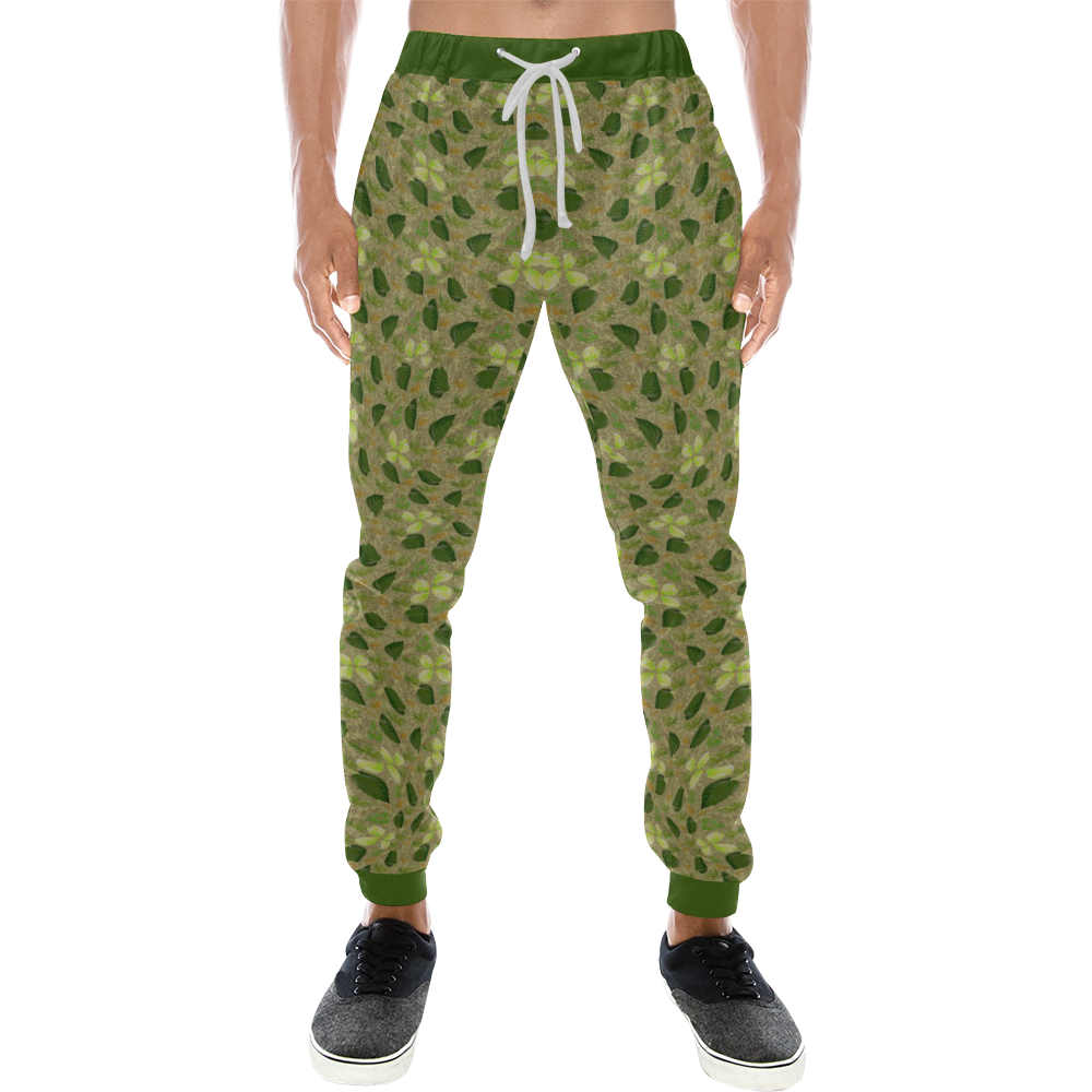 CamoLeaves Men's All Over Print Sweatpants (Model L11)