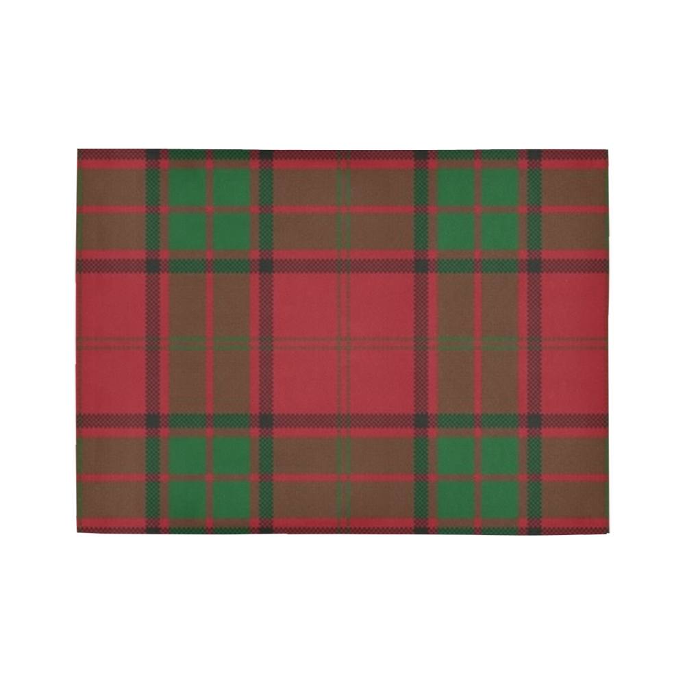 Red And Green Tartan Plaid Area Rug7'x5'